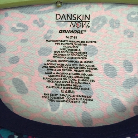 NWOT Girls Danskin Now Drimore size M/7-8 top - Picture 3 of 3